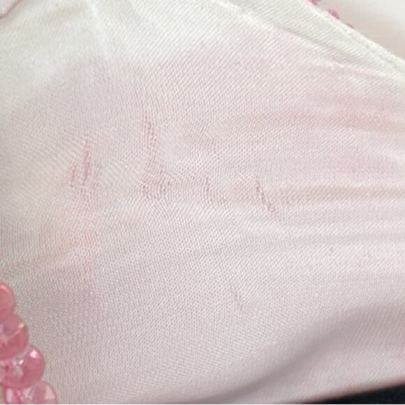 RETROFETE Gabrielle Sequin Wrap Dress in Multi Pink Stripe - Picture 11 of 11